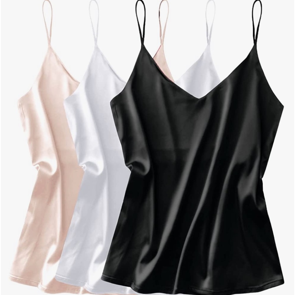 Set of 3 camisole top, ladies size L, NWT!